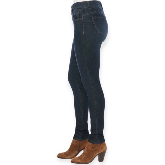 Democracy 16 Jeans Ab Technology Skinny Stretch Womens Mid Rise B1226ADBX - Picture 2 of 13